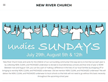 Tablet Screenshot of newriverchurch.com